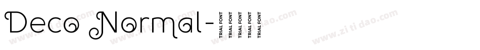 Deco Normal字体转换